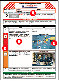 lockout tagout loto brady excel graphical gantt